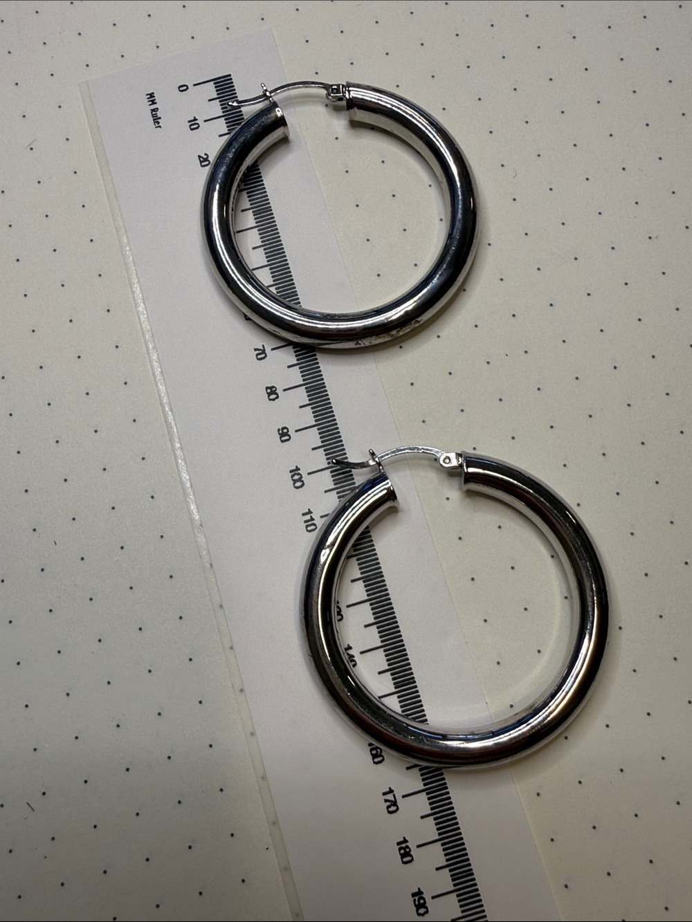 Classic Men’s Silver Hoop Key Rings - Pair